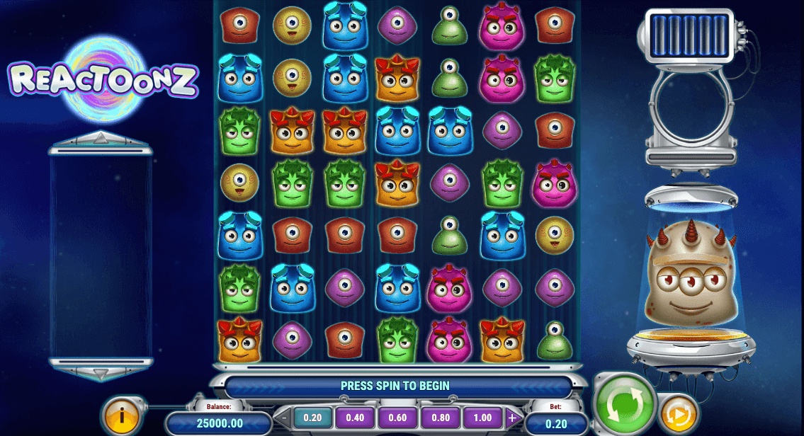 Reactoonz online slot by Play'n GO